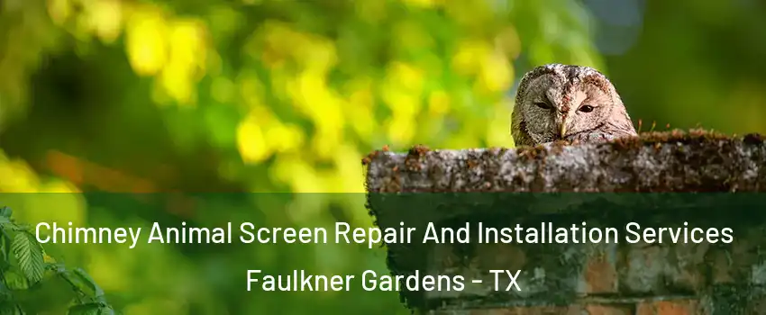 Chimney Animal Screen Repair And Installation Services Faulkner Gardens - TX