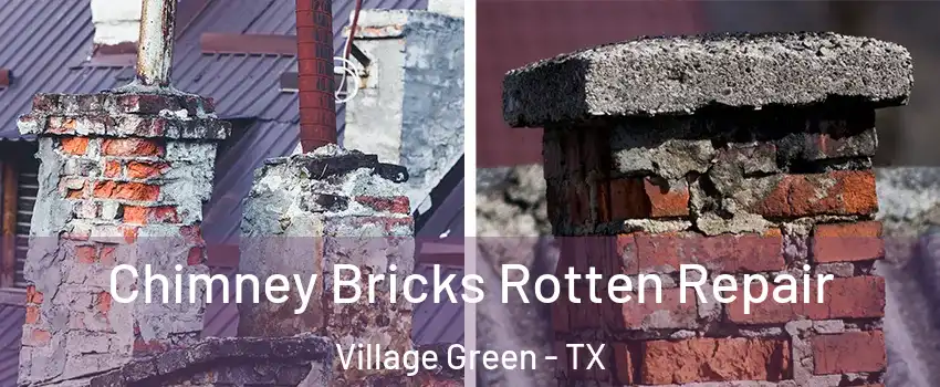 Chimney Bricks Rotten Repair Village Green - TX