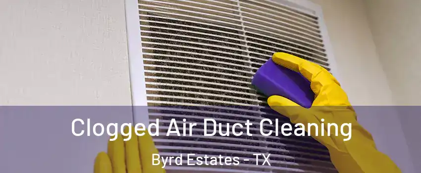 Clogged Air Duct Cleaning Byrd Estates - TX