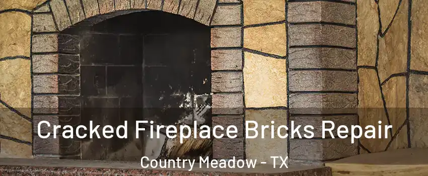 Cracked Fireplace Bricks Repair Country Meadow - TX
