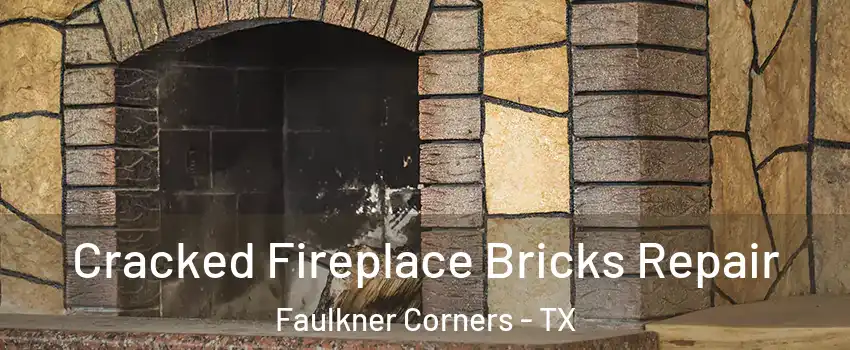 Cracked Fireplace Bricks Repair Faulkner Corners - TX