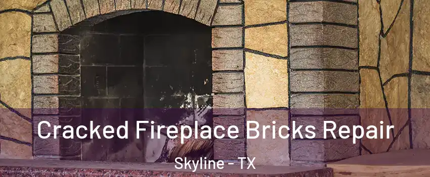 Cracked Fireplace Bricks Repair Skyline - TX