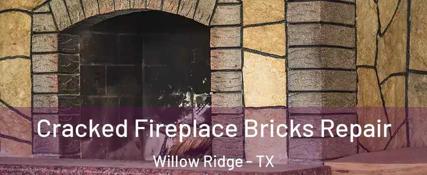 Cracked Fireplace Bricks Repair Willow Ridge - TX