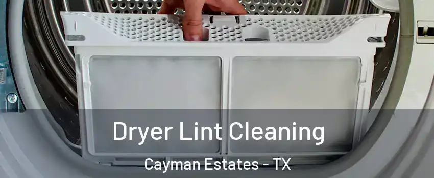 Dryer Lint Cleaning Cayman Estates - TX