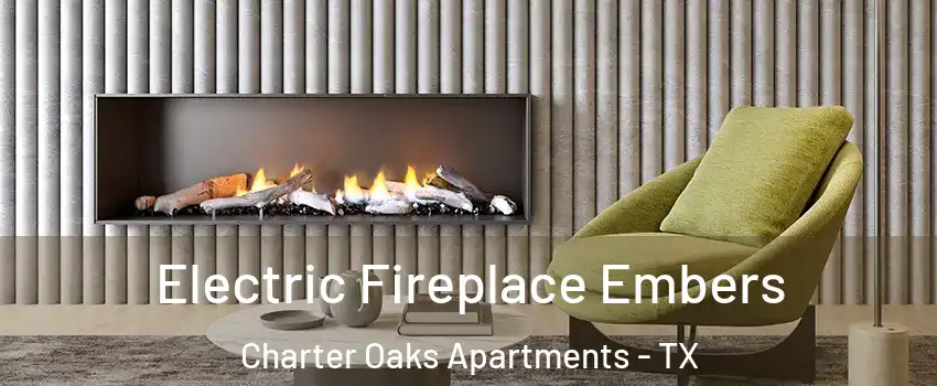 Electric Fireplace Embers Charter Oaks Apartments - TX