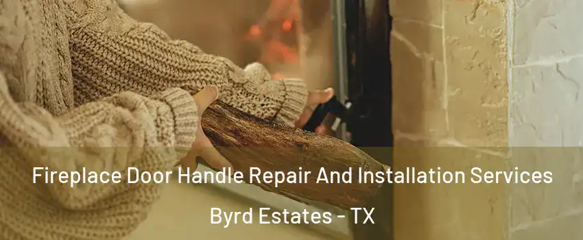 Fireplace Door Handle Repair And Installation Services Byrd Estates - TX