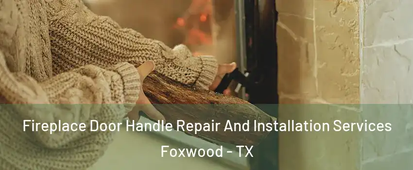 Fireplace Door Handle Repair And Installation Services Foxwood - TX