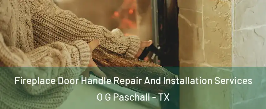 Fireplace Door Handle Repair And Installation Services O G Paschall - TX
