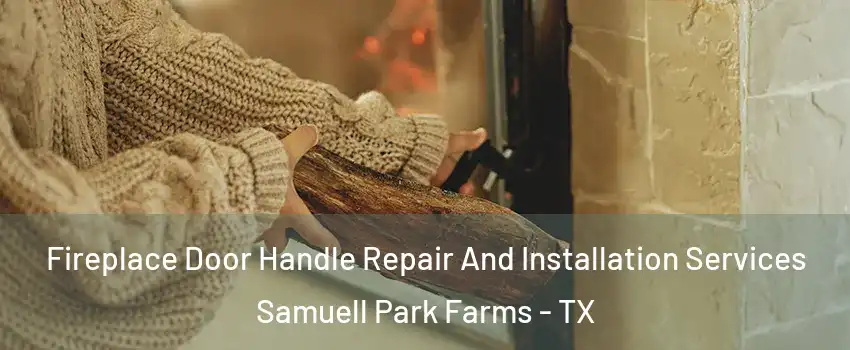 Fireplace Door Handle Repair And Installation Services Samuell Park Farms - TX