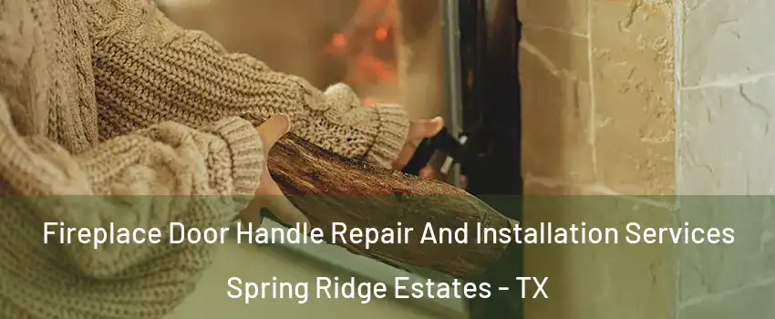 Fireplace Door Handle Repair And Installation Services Spring Ridge Estates - TX
