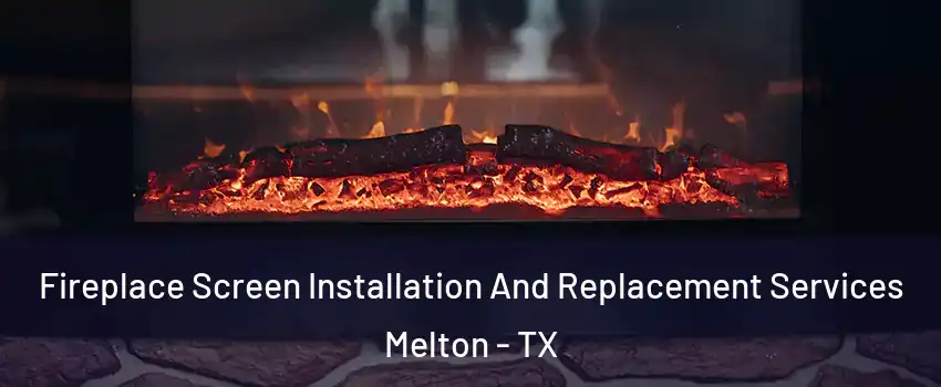 Fireplace Screen Installation And Replacement Services Melton - TX