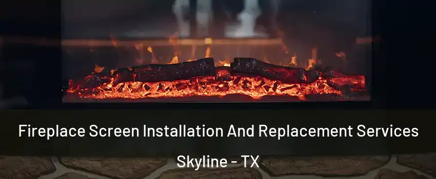 Fireplace Screen Installation And Replacement Services Skyline - TX