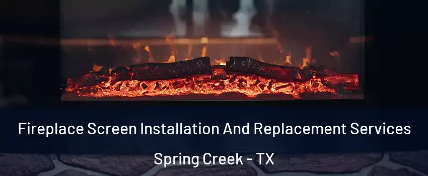 Fireplace Screen Installation And Replacement Services Spring Creek - TX