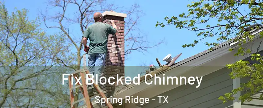 Fix Blocked Chimney Spring Ridge - TX