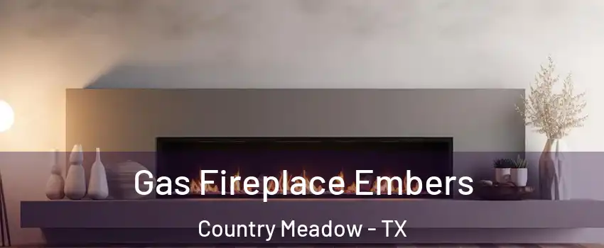 Gas Fireplace Embers Country Meadow - TX