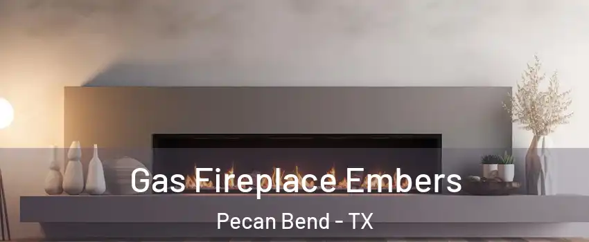 Gas Fireplace Embers Pecan Bend - TX