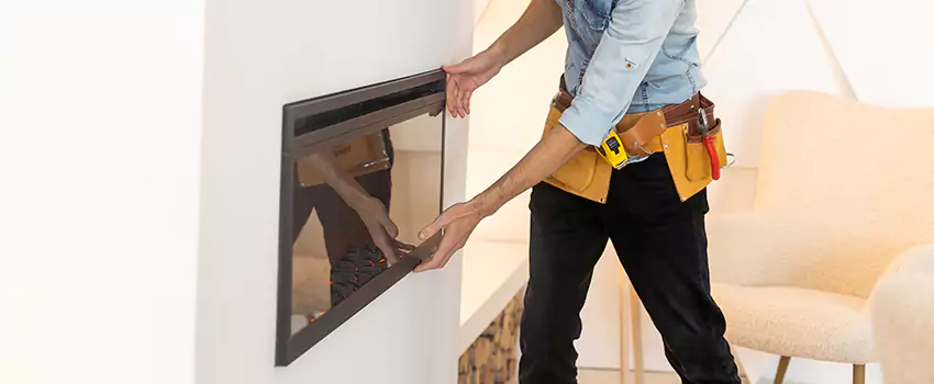 Metal Fireplace Installation in Lakeside, Texas
