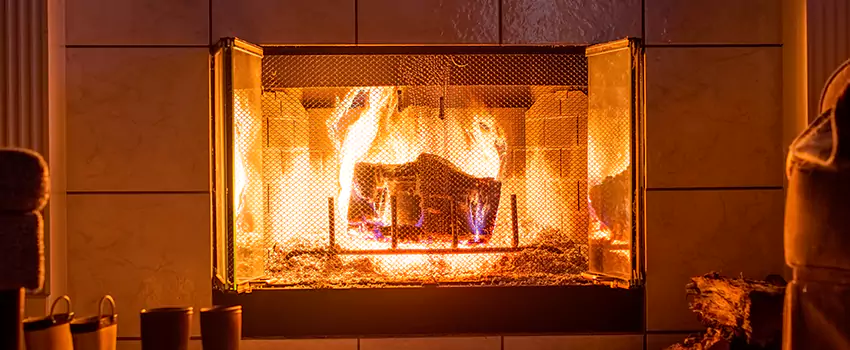 Mendota Hearth Landscape Fireplace Installation in Lakeside, Texas