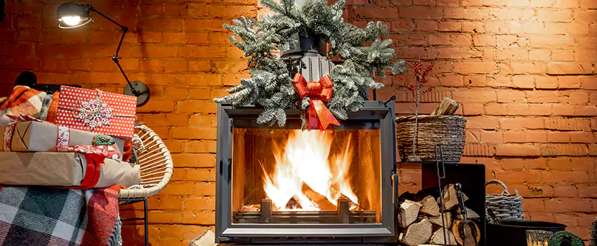 Travis Industries Linear Gas Fireplace Installation in Lakeside, Texas