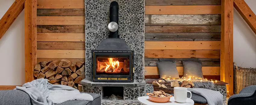 Thelin Hearth Products Direct Vent Gas Stove Fireplace Inspection in Lakeside, Texas
