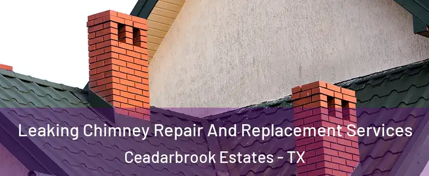 Leaking Chimney Repair And Replacement Services Ceadarbrook Estates - TX
