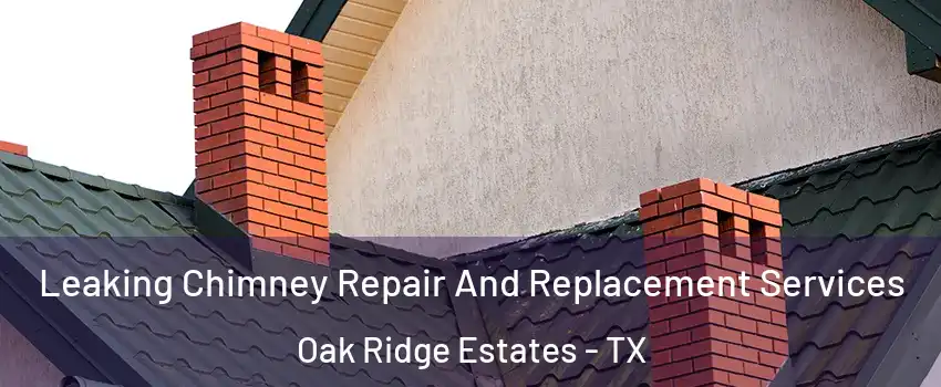 Leaking Chimney Repair And Replacement Services Oak Ridge Estates - TX