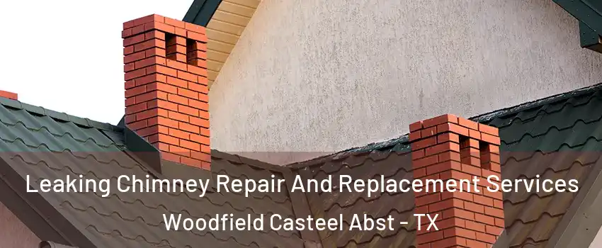 Leaking Chimney Repair And Replacement Services Woodfield Casteel Abst - TX