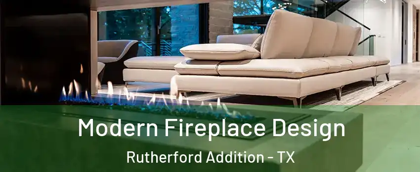 Modern Fireplace Design Rutherford Addition - TX