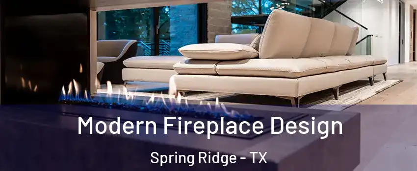 Modern Fireplace Design Spring Ridge - TX