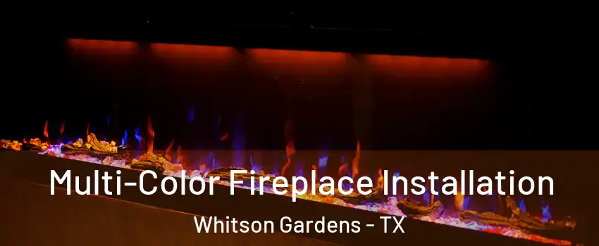 Multi-Color Fireplace Installation Whitson Gardens - TX