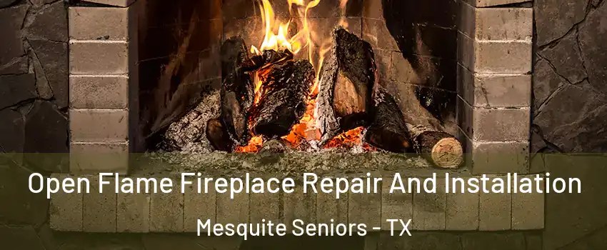 Open Flame Fireplace Repair And Installation Mesquite Seniors - TX
