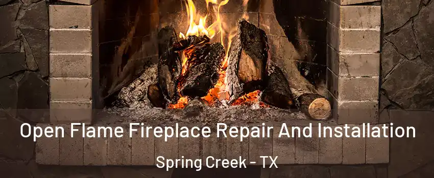 Open Flame Fireplace Repair And Installation Spring Creek - TX