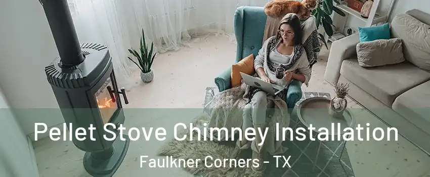 Pellet Stove Chimney Installation Faulkner Corners - TX