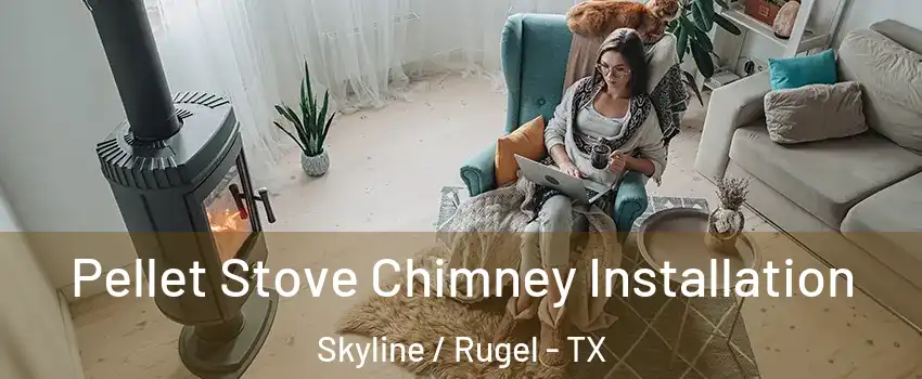 Pellet Stove Chimney Installation Skyline / Rugel - TX
