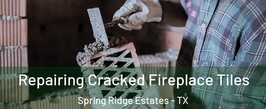 Repairing Cracked Fireplace Tiles Spring Ridge Estates - TX